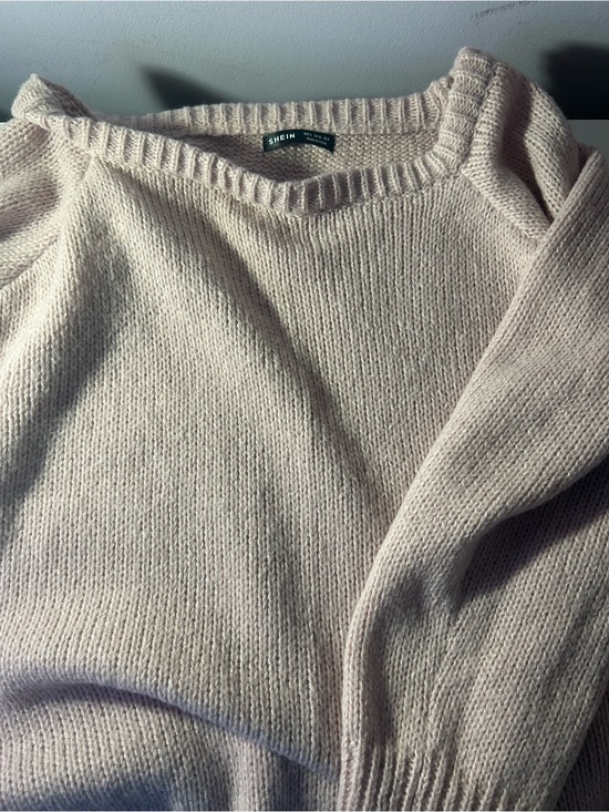 SHEIN Sweaters - 💗SHEIN | Soft Dusty Pink Knit Crewneck Sweater